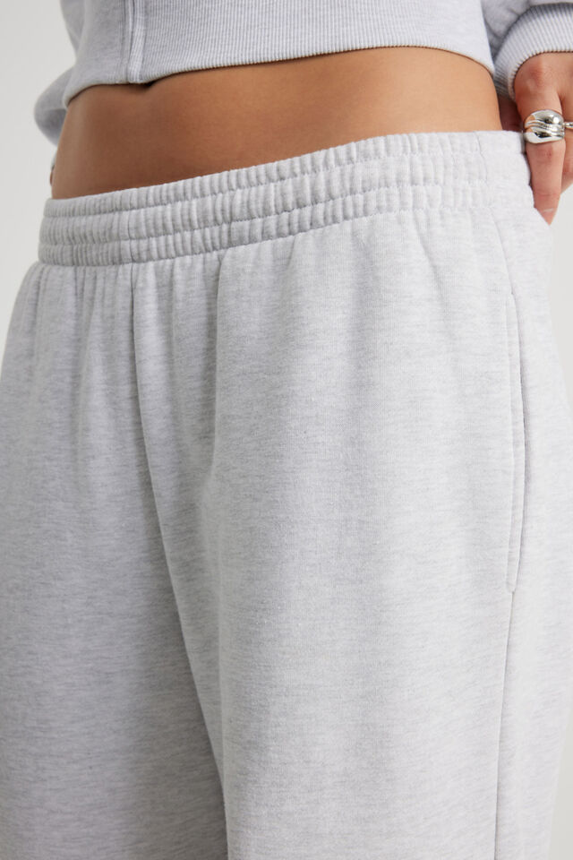 Classic Wide Leg Trackpant, SILVER MARLE