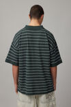 Oversized Polo, IVY GREEN STRIPE - alternate image 3