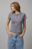 Slim Fit Graphic Tee, WASHED STEEL/GINGHAM STAR - alternate image 1