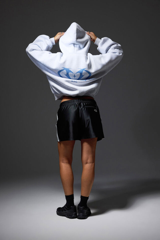 Tricot Short, BLACK/WHITE/SILVER