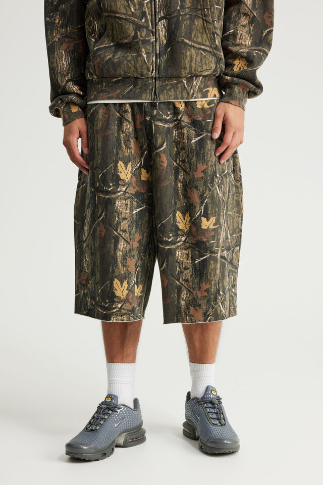 Authentics Baggy Track Short, FORREST CAMO