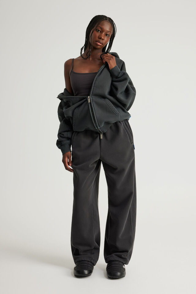 Authentics Premium Baggy Trackpant, WASHED BLACK