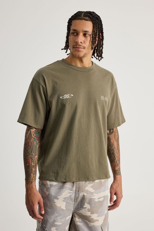 Notion Vintage Graphic Tshirt, NTN PORTLAND MOSS/DISPLACED