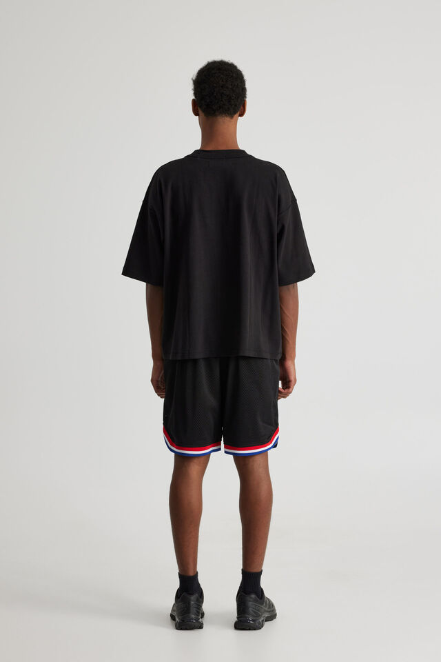 Harlem Globetrotters Basketball Short, LCN HGT BLACK/HARLEM CLASSIC