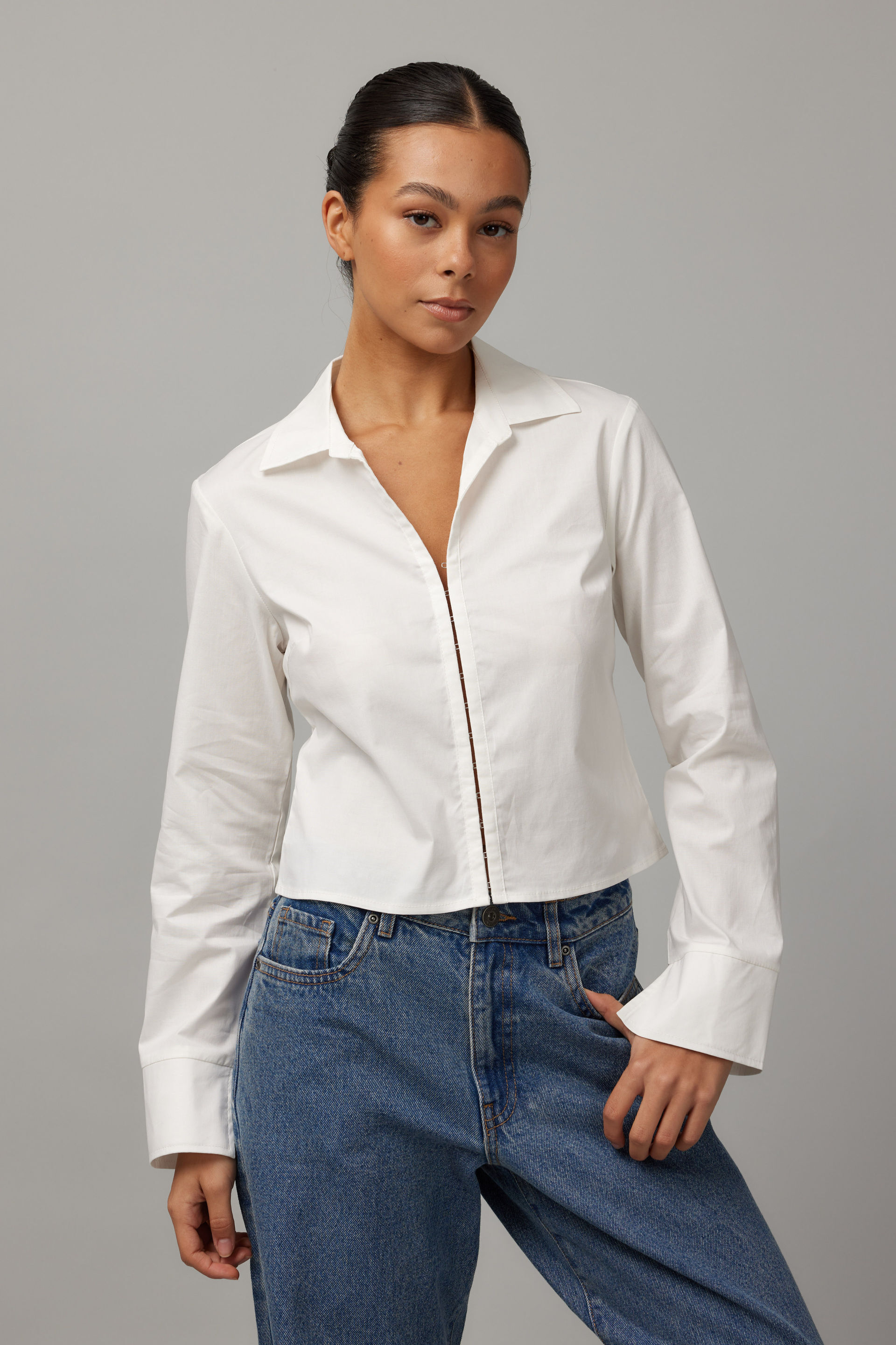 90S Long Sleeve Fitted Shirt