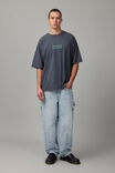 Box Fit Music Merch T Shirt, LCN MT WASHED SLATE/ICE CUBE EDITORIAL - alternate image 3