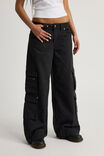 Mega Baggy Cargo, BLACK - alternate image 1