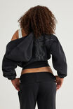 Notion Corset Zip Through Hoodie, NTN LIGHT WASHED BLACK/GOTHIC - example image 3