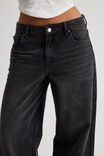 Mid Rise Baggy Jean, MIDNIGHT BLACK - alternate image 4