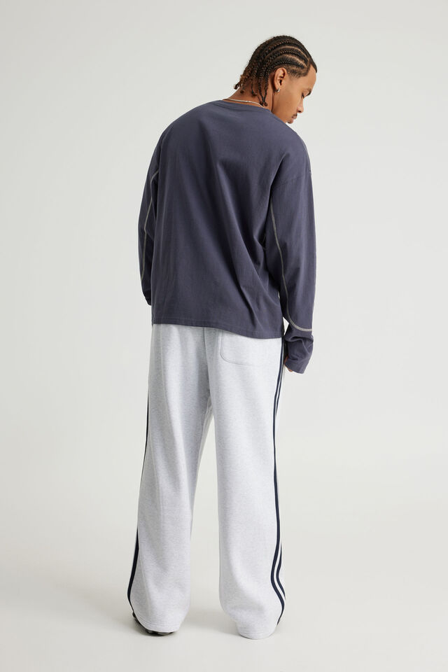 Baggy Trackpant, OG SILVER MARLE/TAPING