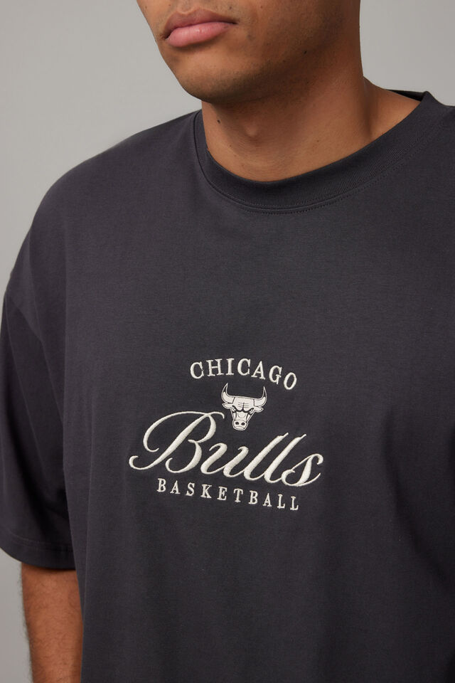 Oversized Nba T Shirt, LCN NBA SLATE/CHICAGO BULLS SCRIPT