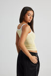 Longline Tank, YELLOW/WHITE - alternate image 3