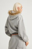 Notion Boxy Hoodie, NTN GREY MARLE/HEAVENLY - example image 3