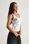 Notion X Smolbrat Graphic Tank, WHITE/SMOLBRAT ROSE - alternate image 3