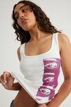 Graphic Scoop Neck Tank, CLOUD/EYES REPEAT - example image 4