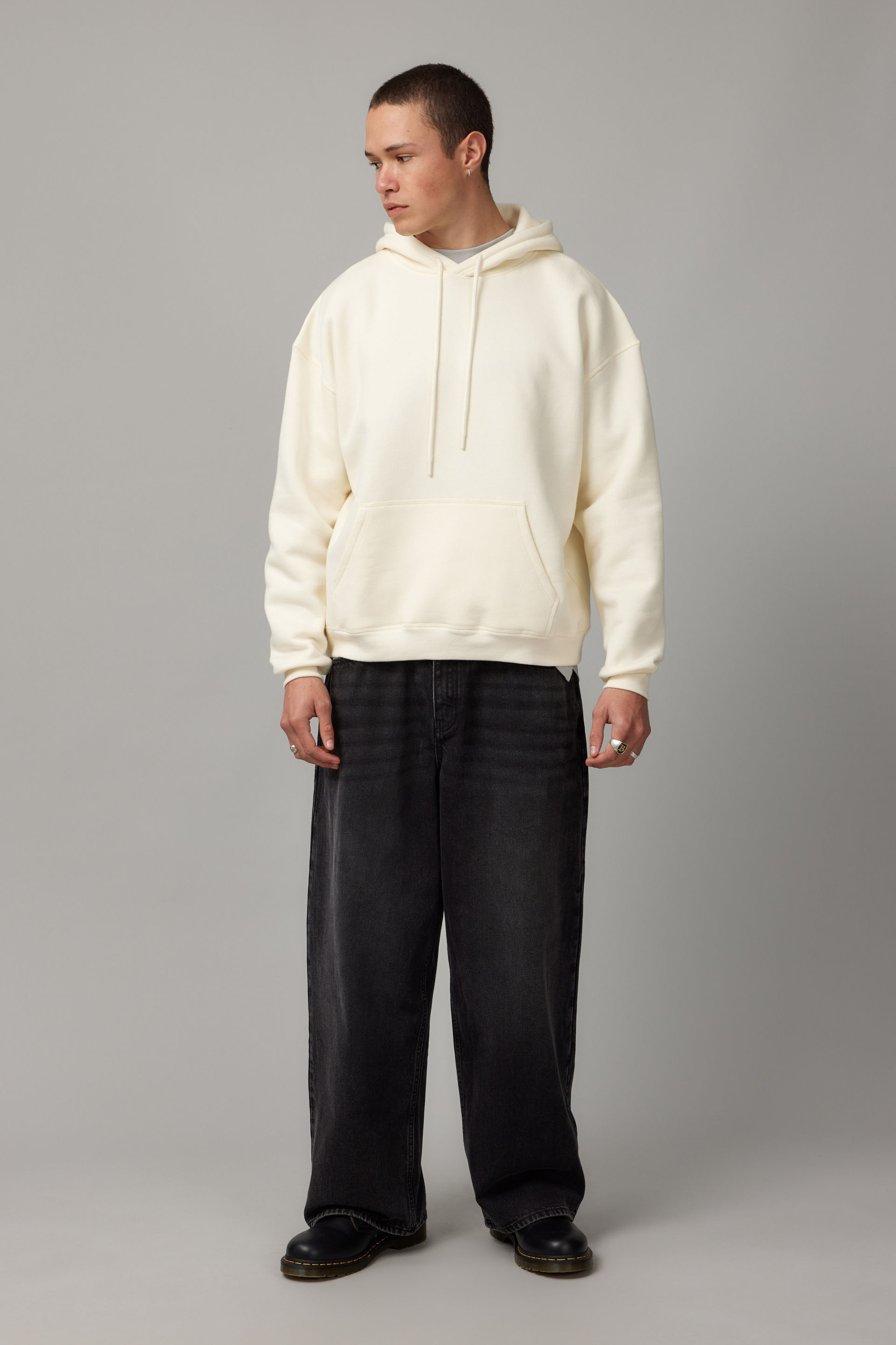 Boxy Cropped Hoodie