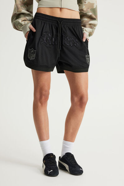 Lcn Nfl Field Short, LCN NFL BLACK/RAIDERS STEALTH LACE