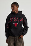 Nba Hoodie, LCN NBA BLACK/BULLS CURSIVE SCRIPT - alternate image 3