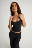 Snatched Halter Top, BLACK - alternate image 5