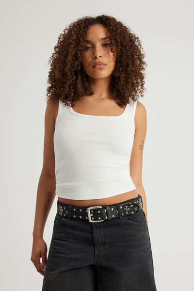 Authentics Scoop Rib Tank, CLOUD