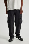 Half Half Straight Cargo Pant, BLACK - alternate image 2
