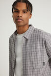 Half Half Short Sleeve Shirt, HH TONAL GREY CHECK - example image 4
