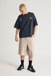 Half Half El Grande Denim Short, PEBBLE SNAKESKIN - alternate image 2