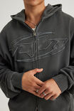 Notion Zip Thru Hoodie, NTN WASHED BLACK/NTN LOGO - example image 4