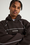 Half Half Hoodie, HH CHOC NOIR/PANEL - example image 4