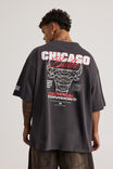 Heavy Weight Box Fit Nba Tshirt, LCN NBA BULLS SLATE/CENTRAL DIVISON - alternate image 3