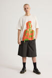Box Fit Music Merch T Shirt, LCN BRA CLOUD/BILLIE EILISH - alternate image 2