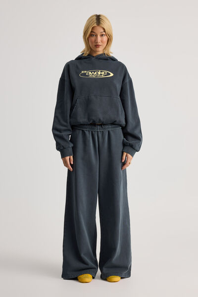 Ultra Baggy Trackpant, WASHED NAVY