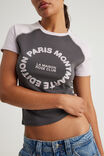 Fitted Graphic Tee, WASHED BLACK/LA MAISON - alternate image 4