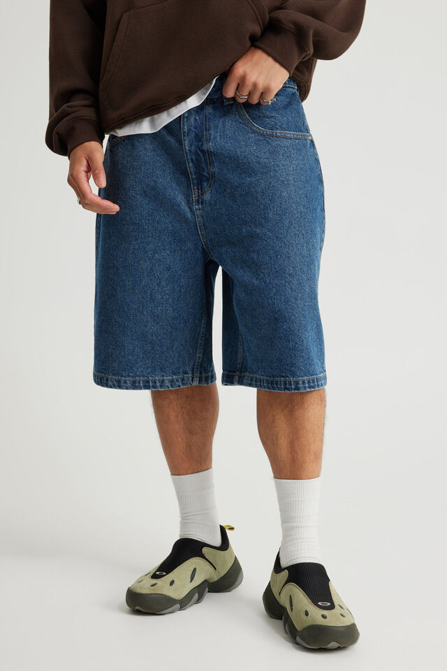 Half Half Classico Denim Short, ARIZONA BLUE