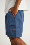 Half Half Pull On Short, BLUE GRID CHECK - example image 4