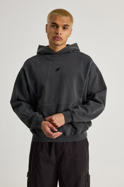 Notion Hoodie, NTN WASHED BLACK/Y2K PANELLING