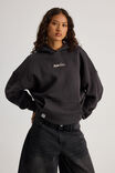 Harley Slouchy Hoodie, PHANTOM/FIND YOUR HAPPY TLK LTR - alternate image 3
