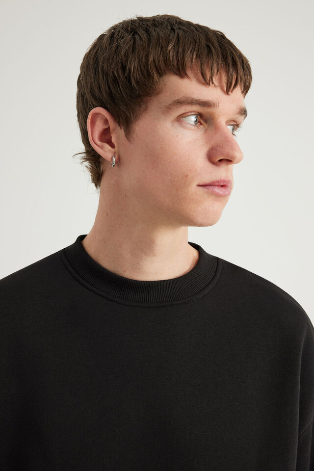 Authentics Boxy Crew, BLACK