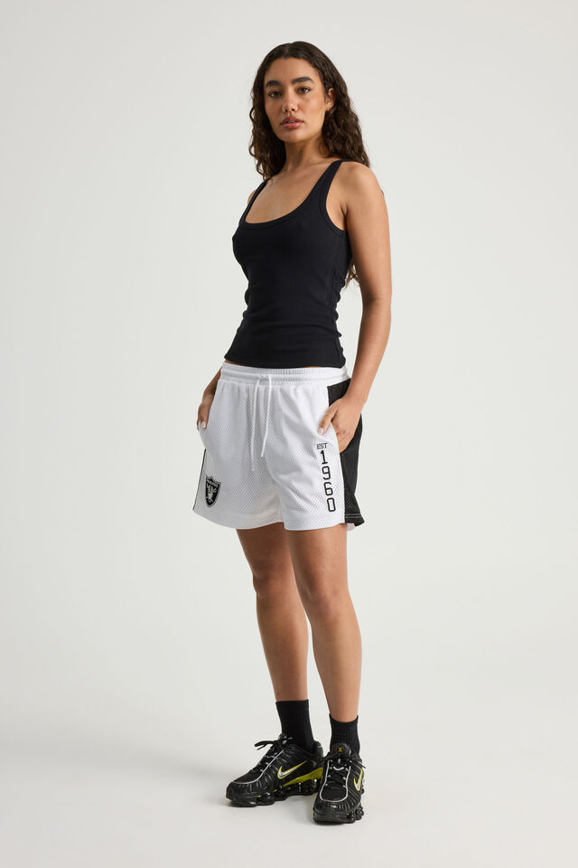 Lcn Nfl Field Short, NFL LCN RAIDERS SCRIPT_ WHITE