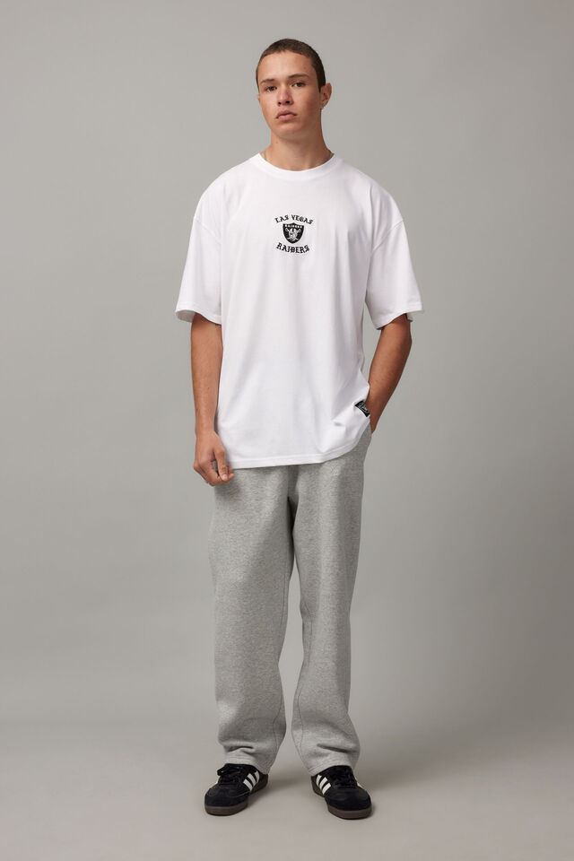 Oversized Nfl T Shirt, LCN NFL WHITE/RAIDERS GOTHIC