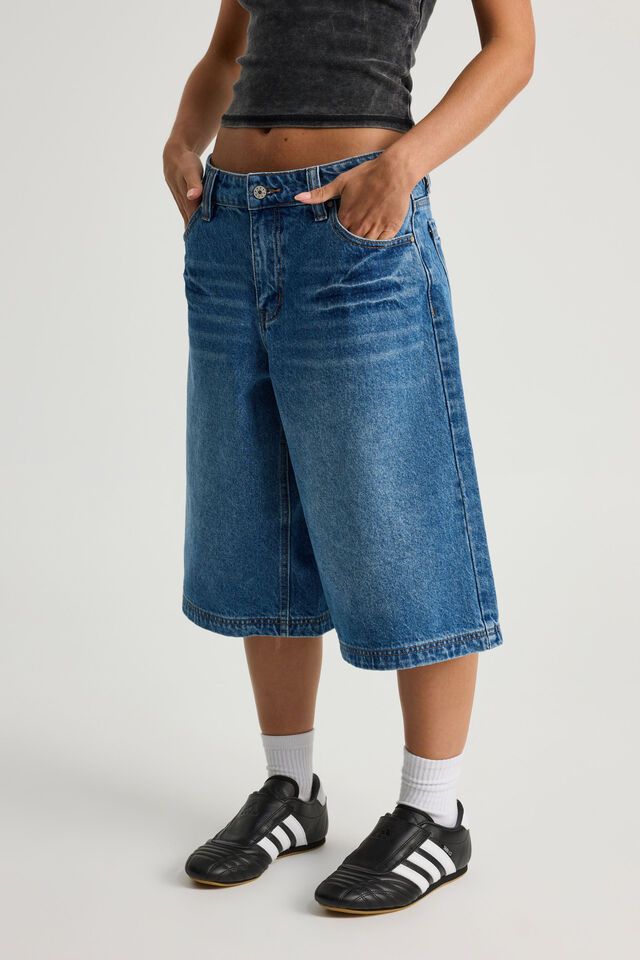 Mega Baggy Jort, BRIGHT BLUE