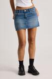 Everyday Denim Skirt, BRIGHT BLUE - alternate image 1