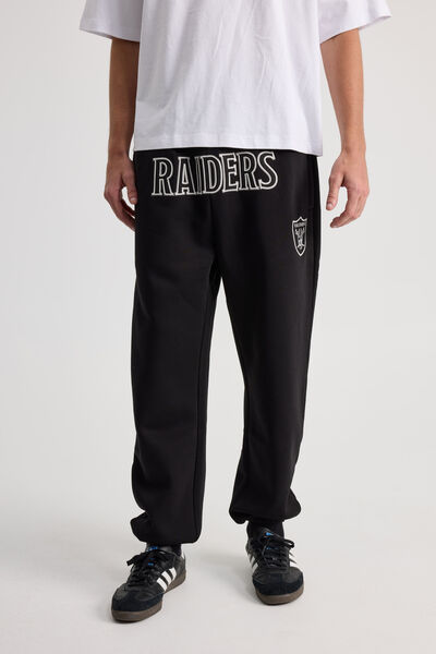 Nfl Track Pant, LCN NFL BLACK/RAIDERS SUPERSCRIPT