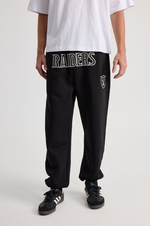 Nfl Track Pant, LCN NFL BLACK/RAIDERS SUPERSCRIPT