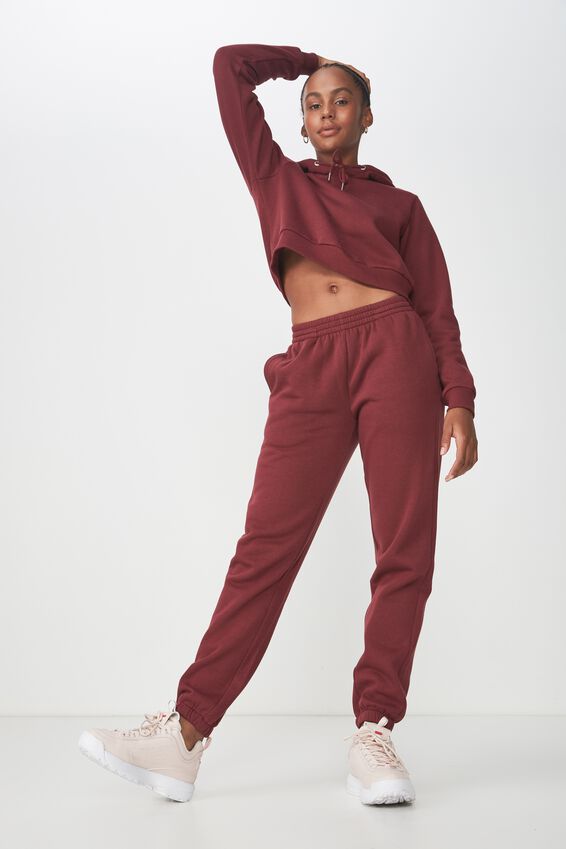 Classic Trackpant, BURGUNDY