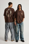 Box Fit Music Merch T Shirt, LCN BRA TUPAC BRACKEN/CREATED EQUALLY - alternate image 2