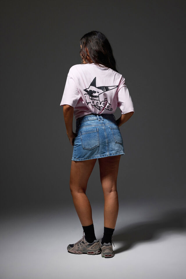 Everyday Denim Skirt, SUMMER SEA BLUE