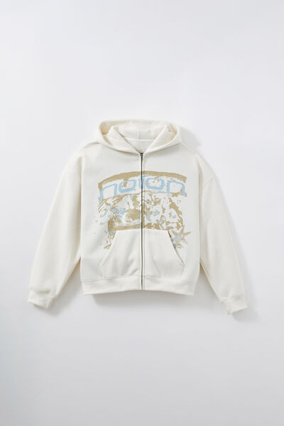 Notion Zip Thru Hoodie, NTN VANILLA/TONAL ETHEREAL