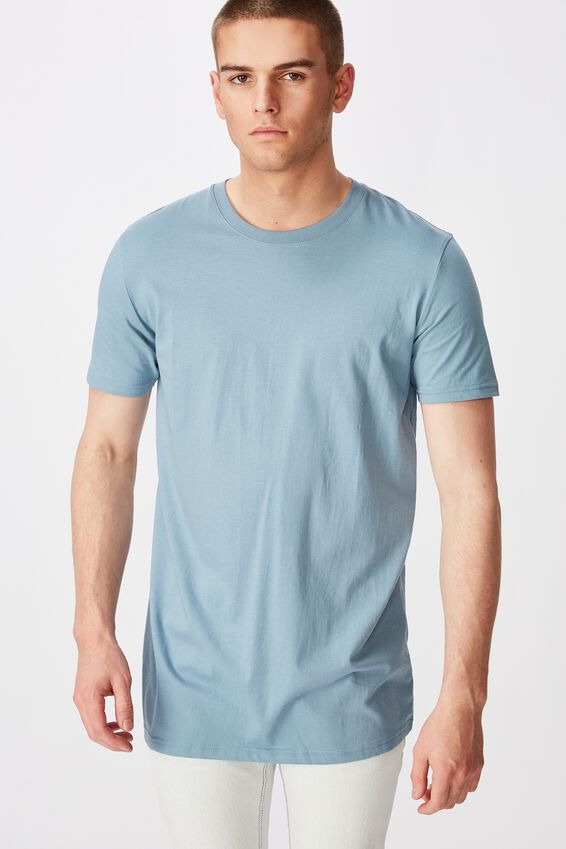 Longline T Shirt, SEA BLUE
