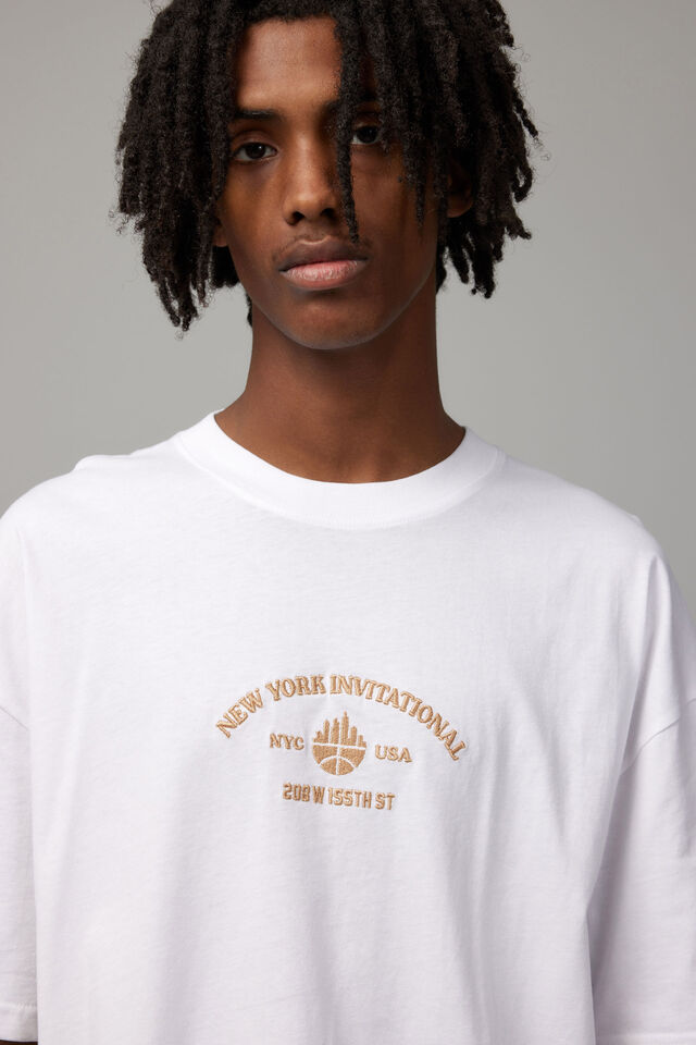 Oversized Graphic T Shirt, WHITE/NEW YORK INVITATIONAL